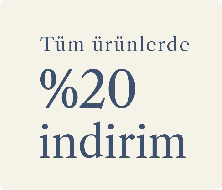 Tüm Ürünlerde Sepette %20 İndirim
