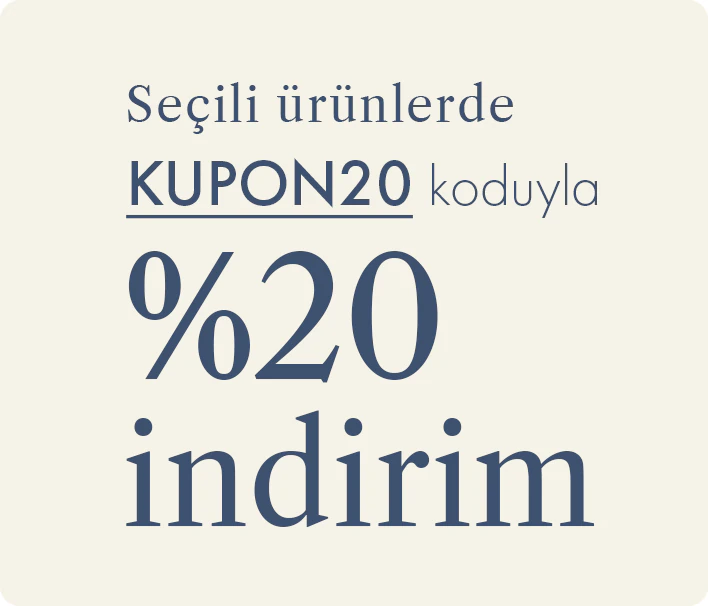 Tüm Ürünlerde Sepette %20 İndirim