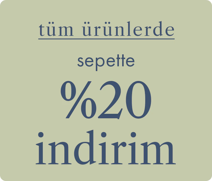 Tüm Ürünlerde Sepette %20 İndirim