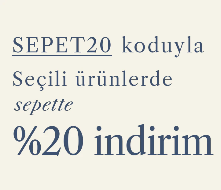 SEPET20 Koduyla Sepette %20 İndirim