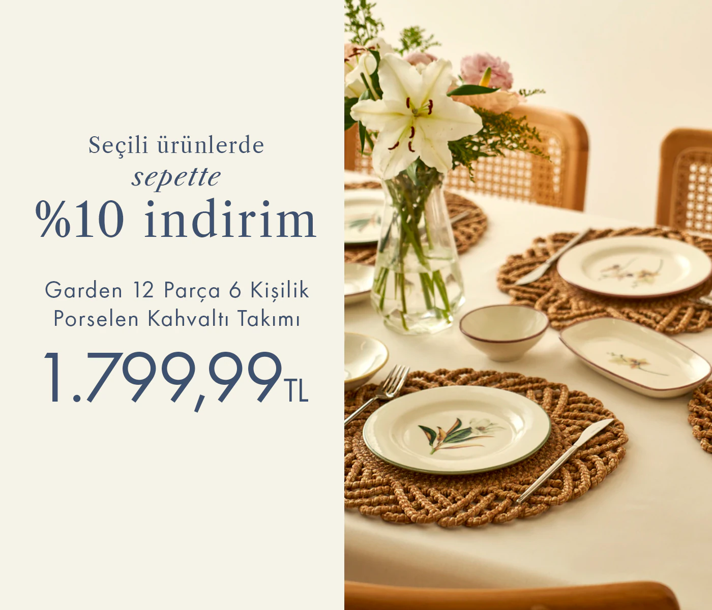 Sepette Net %10 İndirim