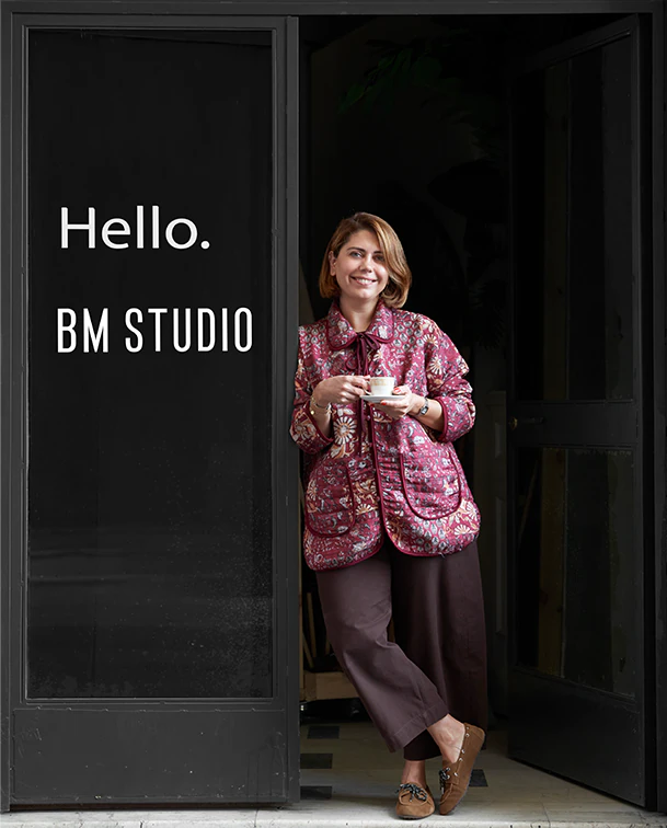 BM Studio atölye kapısı