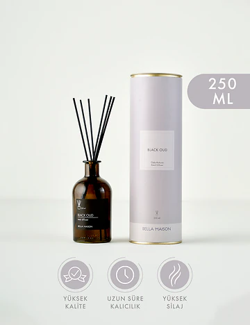 Black Oud Çubuklu Oda Kokusu Siyah (250 ml)