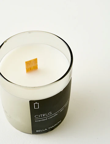 Citrus Ahşap Fitilli Soy Wax Mum