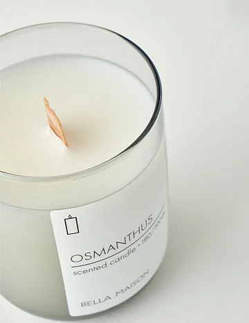 Osmanthus Ahşap Fitilli Soy Wax Mum