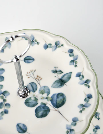 Ocaliptus Stoneware 2 Katlı Kurabiyelik Yeşil