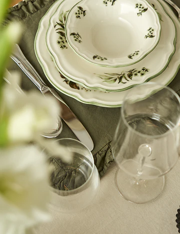 Julia Stoneware 24 Parça 6 Kişilik Yemek Takımı Yeşil