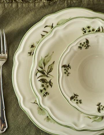 Julia Stoneware 24 Parça 6 Kişilik Yemek Takımı Yeşil
