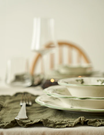 Julia Stoneware 24 Parça 6 Kişilik Yemek Takımı Yeşil