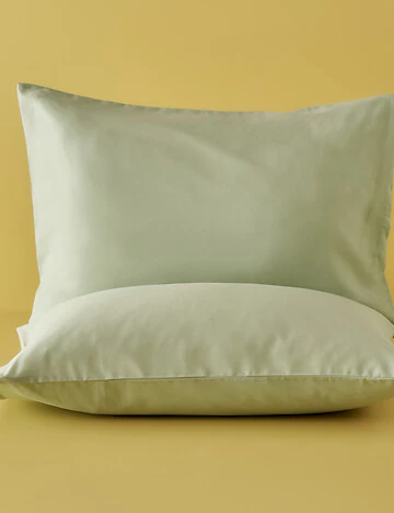%100 Pamuk Ranforce Basic Yastık Kılıfı 2'li Sisli Yeşil (50x70 cm)