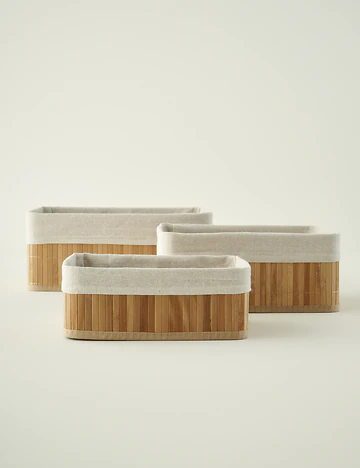 Bres Bambu Düzenleyici Kutu Naturel (31x22x13 cm)