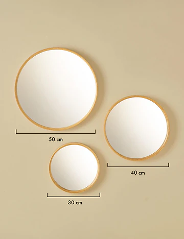 Ocaliptus 3'lü Takım Ayna Meşe (30-40-50 cm)