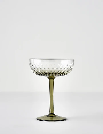 Bubble Martini Kadeh Seti 6'lı Yeşil (220 cc)