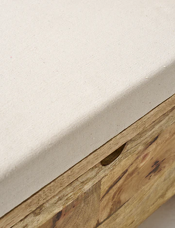 Olivia Mango Ağacı Bench Naturel (64x35x50 cm)