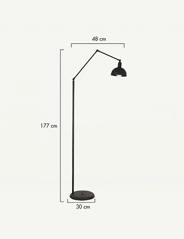 Juno Lambader Siyah (30x177 cm)