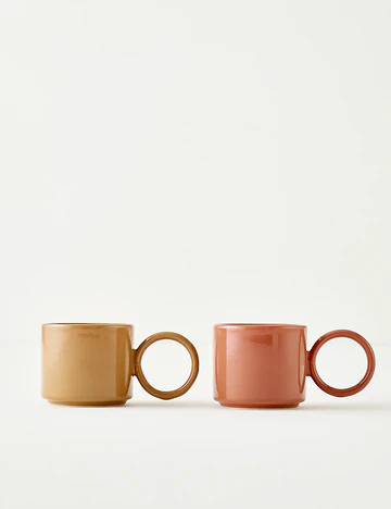 Arcana Seramik Espresso 2'li Set Gülkurusu (180 cc)