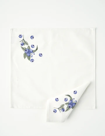 %100 Pamuk Blueberry Peçete (40x40 cm)