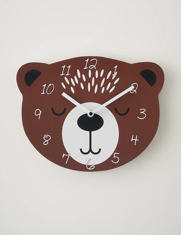 Bear Çocuk Saati Kahverengi (26x28 cm)