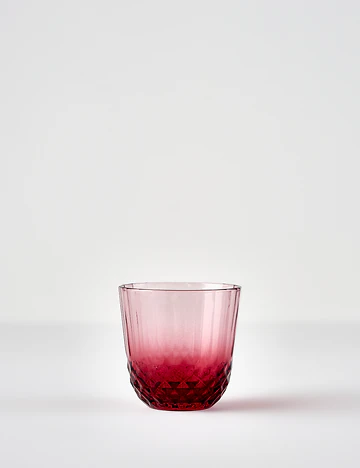 Colore Kesme Bardak-Kadeh Seti 24'lü Gülkurusu