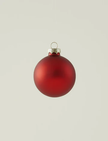 Christmas Dekoratif Süs 12'li Kırmızı (6 cm)