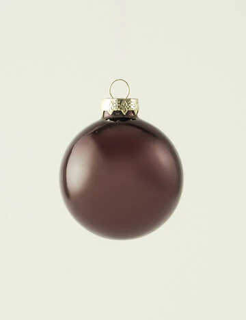 Christmas Dekoratif Süs 12'li Kahverengi (6 cm)