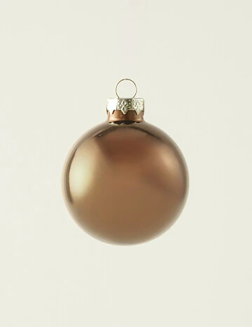 Christmas Dekoratif Süs 12'li Kahverengi (6 cm)