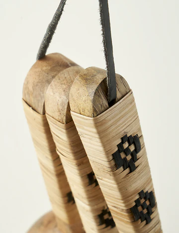 Varna 3'lü Ölçü Kaşığı Seti Naturel (21,5x8,5x5,5 cm)