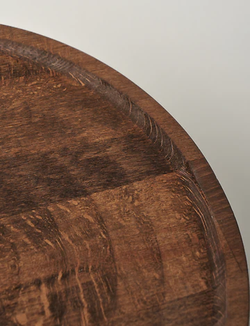 Wooden Ahşap Yuvarlak Sunum Standı Naturel (25 cm)