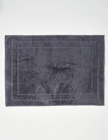 %100 Pamuk Premium Dorita Ayak Havlusu Koyu Gri (50x70 cm)