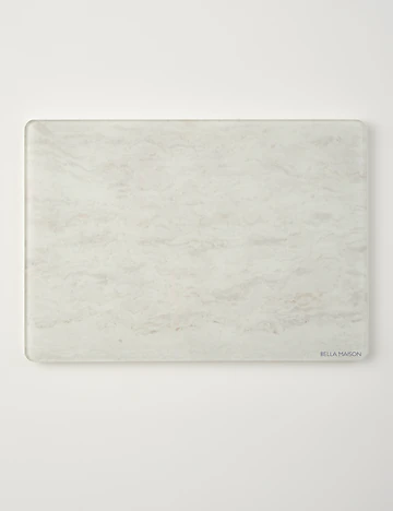 Marbella Cam Kesme Tahtası Ekru (35x25 cm)