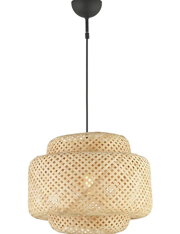 Eloise Rattan Sarkıt Avize Naturel (37x80 cm)