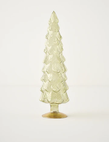 Pine Tree Dekoratif Obje Naturel (10x10x35 cm)