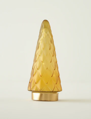 Pine Tree Dekoratif Ledli Aydınlatma Sarı (24 cm)