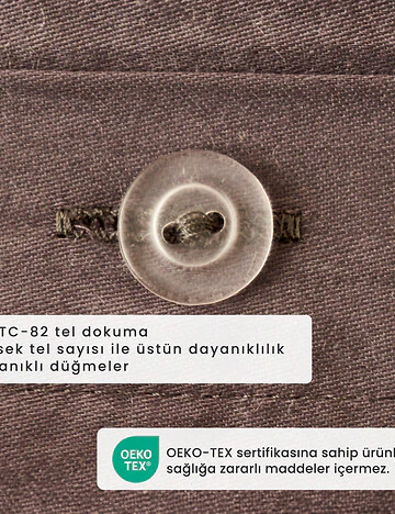 %100 Pamuk Saten Supreme Basic Çift Kişilik Nevresim Seti Antrasit (200x220 cm)
