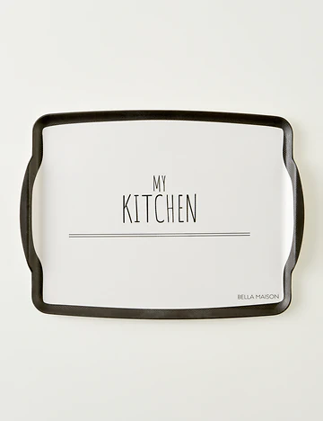 My Kitchen Melamin Tepsi Siyah (42x31 cm)