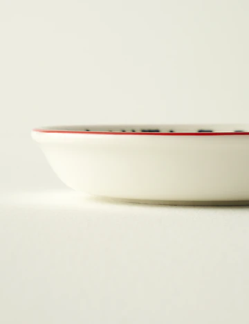 Line Porselen Büyük Sunum Kasesi Kırmızı (15 cm)