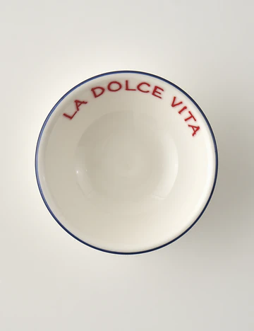 Line Porselen Çukur Sunum Kasesi Lacivert (9,5 cm)