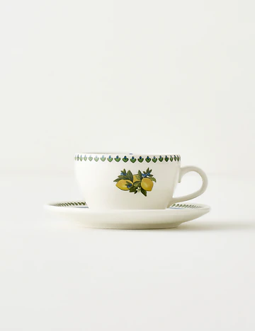 Lemoncello Porselen 2'li Çay Fincanı Seti (270 cc)