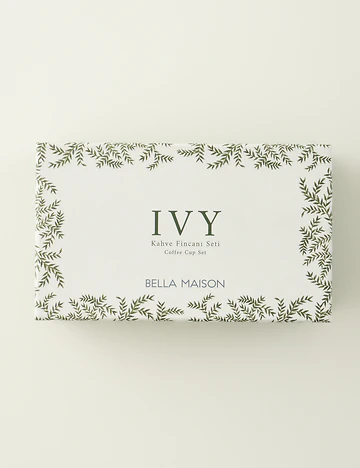 Ivy Porselen 2'li Kahve Fincanı Seti (90 cc)