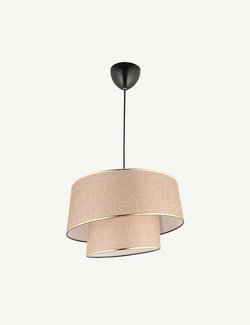 Levi 2 Katlı Sarkıt Avize Kahverengi (70x35 cm)