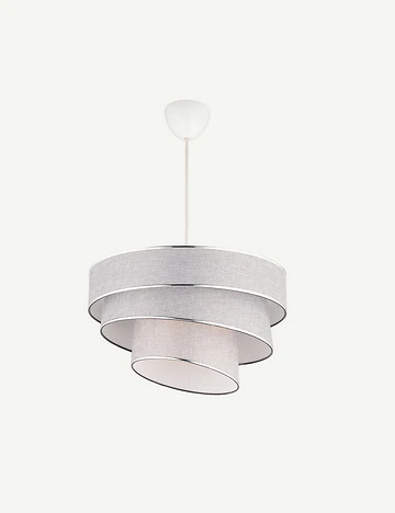Levi 3 Katlı Sarkıt Avize Gri (40x70 cm)