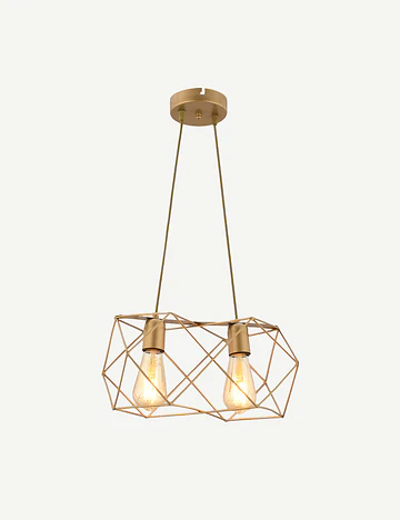 Celine 2'li Sıralı Sarkıt Avize Eskitme (50x75 cm)