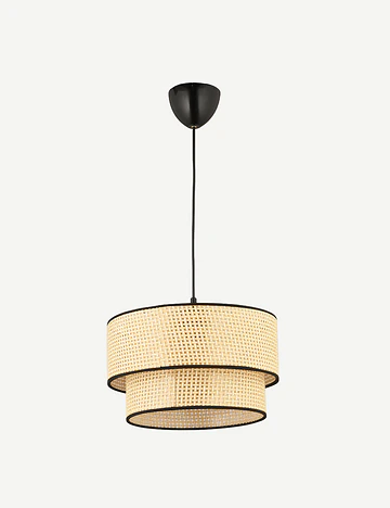 Opus 2 Katlı Sarkıt Avize Rattan Naturel (30x70 cm)