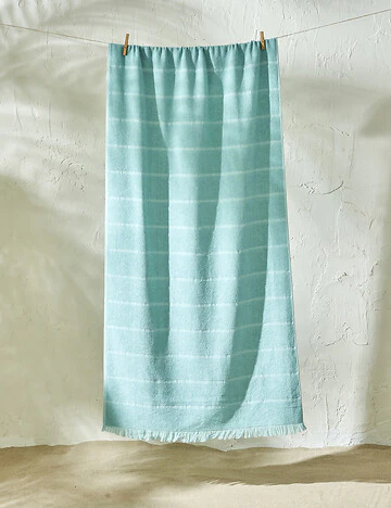 Holly Pamuklu Plaj Havlusu Mint (75x150 cm)