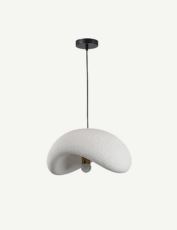 Mirella Tekli Beton Sarkıt Avize Beyaz (40x80 cm)