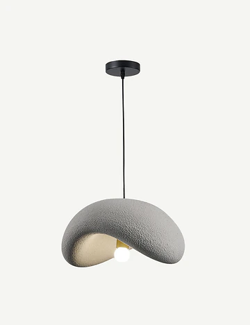 Mirella Tekli Beton Sarkıt Avize Gri (40x80 cm)