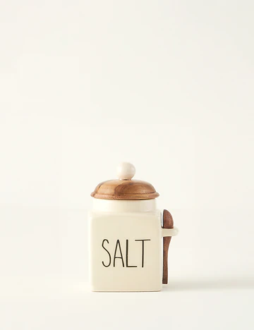 Salt Seramik Kavanoz Krem (330 ml)