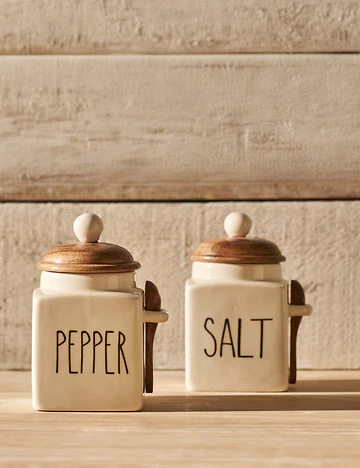 Salt Seramik Kavanoz Krem (330 ml)