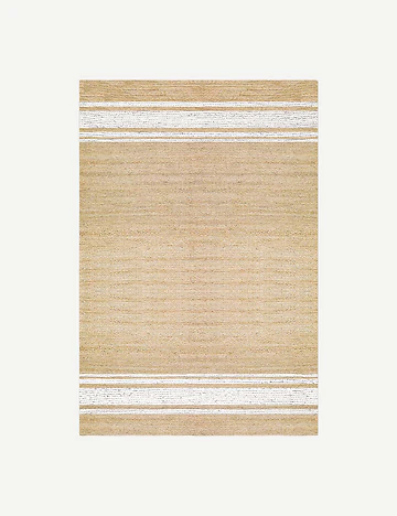 %100 Pamuk Sleek Kilim Naturel-Beyaz (150x230 cm)
