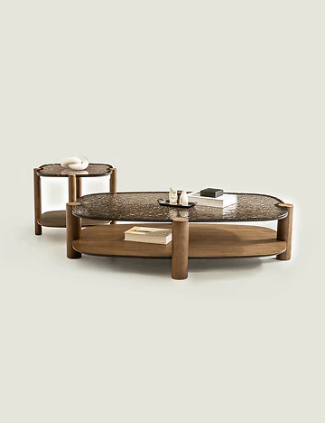 Tigris Orta Sehpa Bronz (90x135x33 cm)